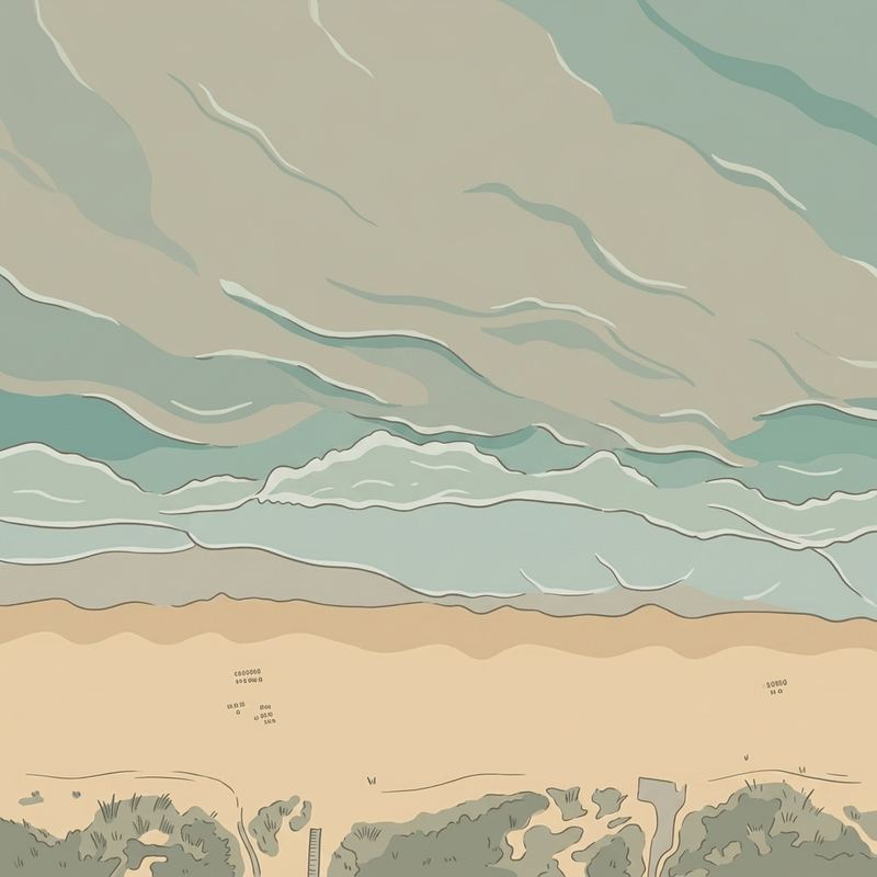 Aerial map of Brigantine Beach