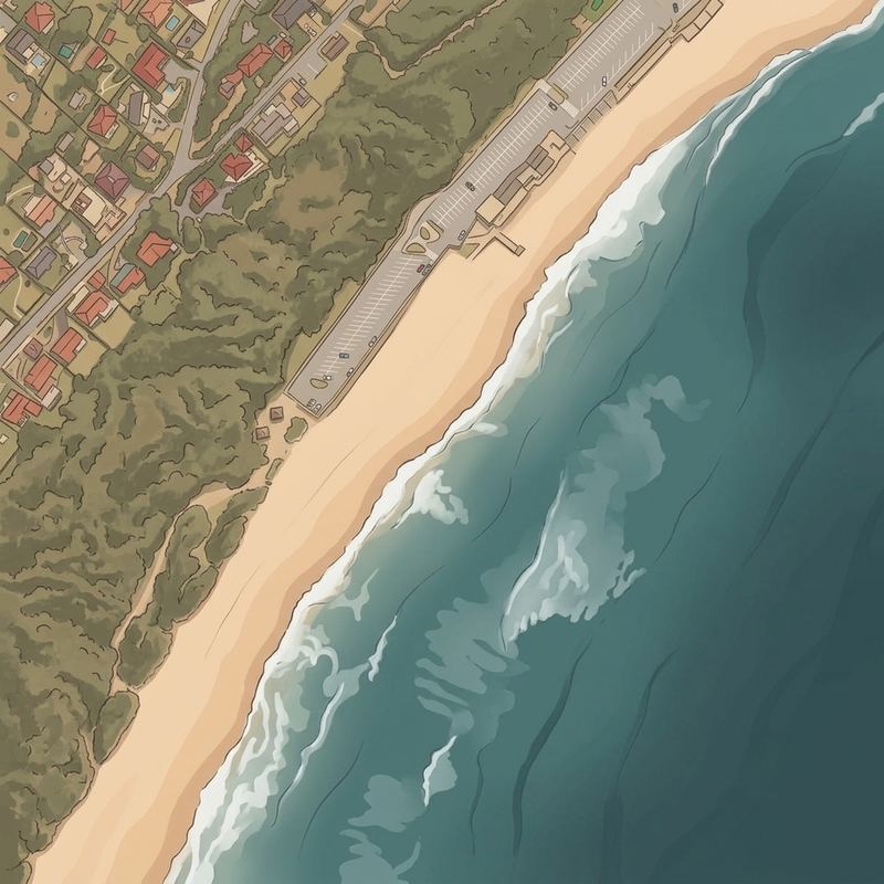 Aerial map of brighton beach
