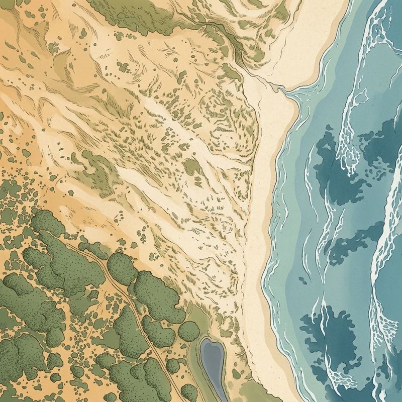 Aerial map of Buffels Bay Beach