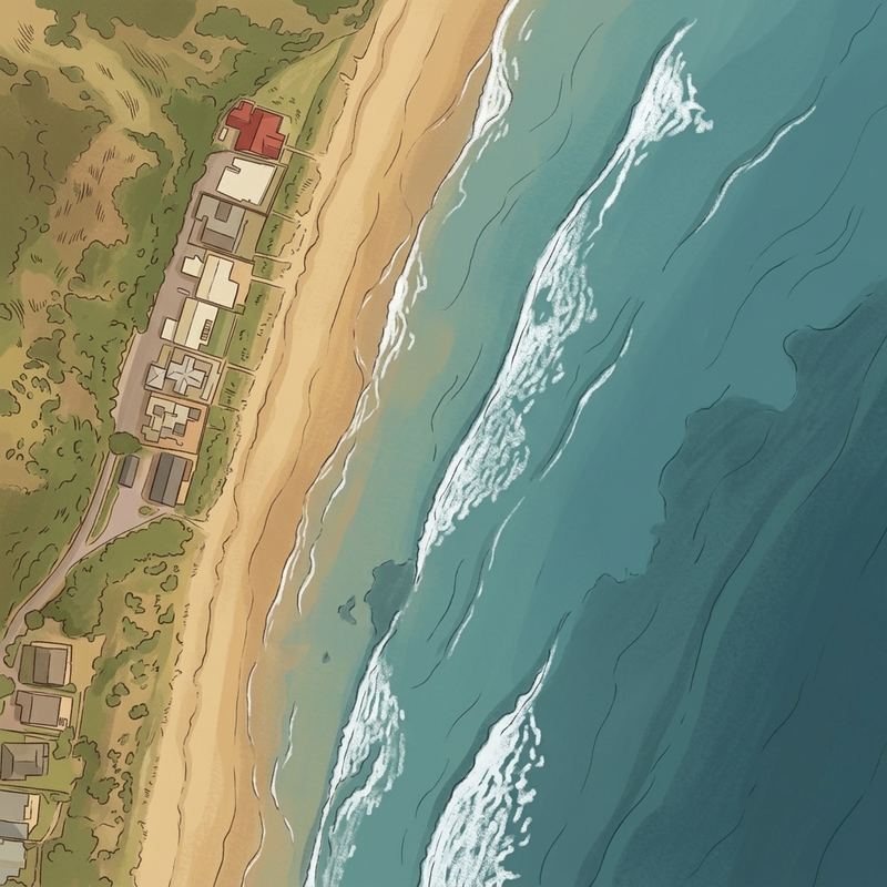 Aerial map of Buffels Bay Beach view Point