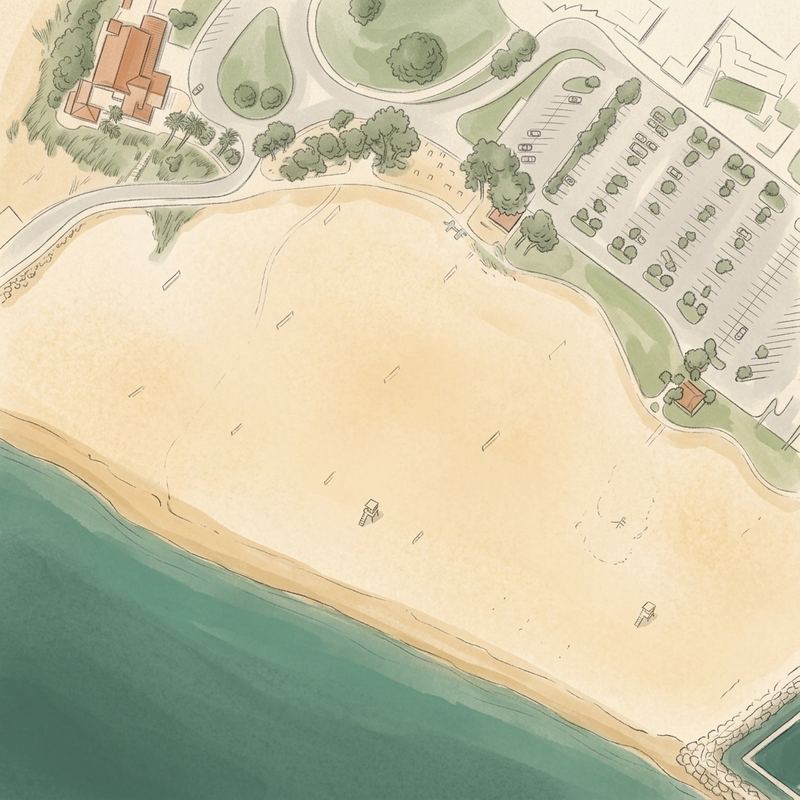 Aerial map of Cabrillo Beach