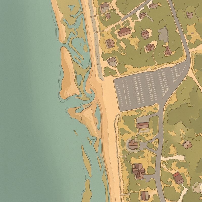 Aerial map of Campground Beach