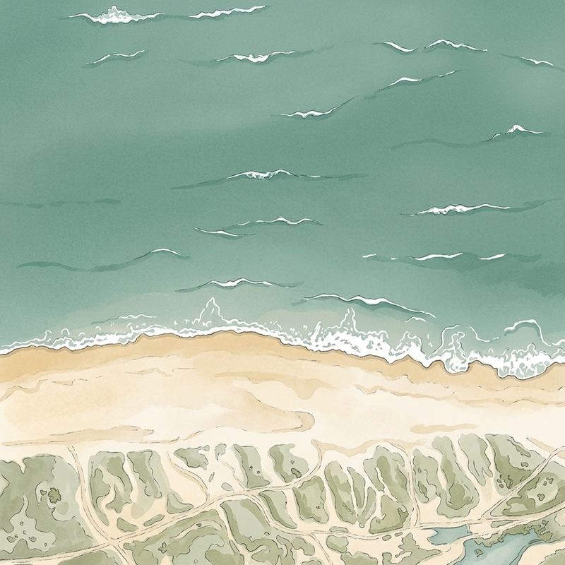 Aerial map of Cape Cod National Seashore