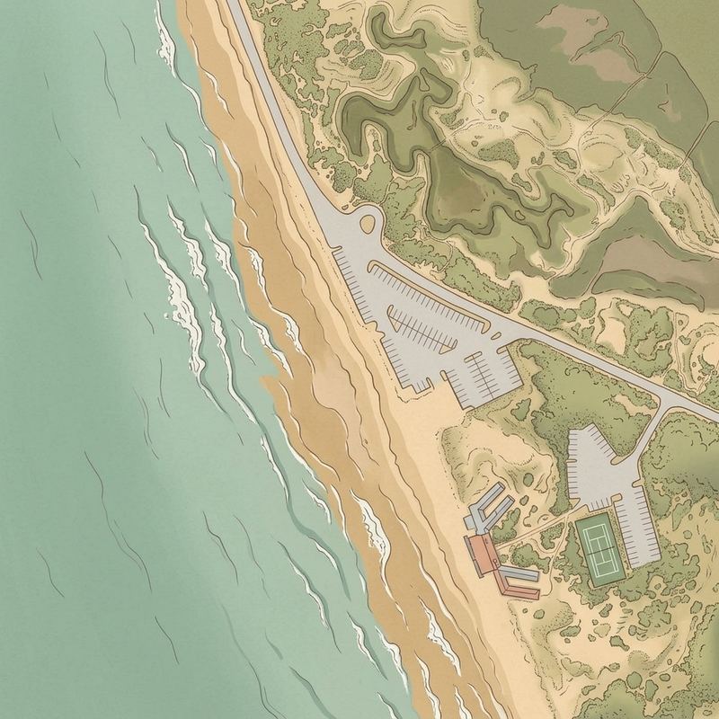 Aerial map of Chapoquoit Beach