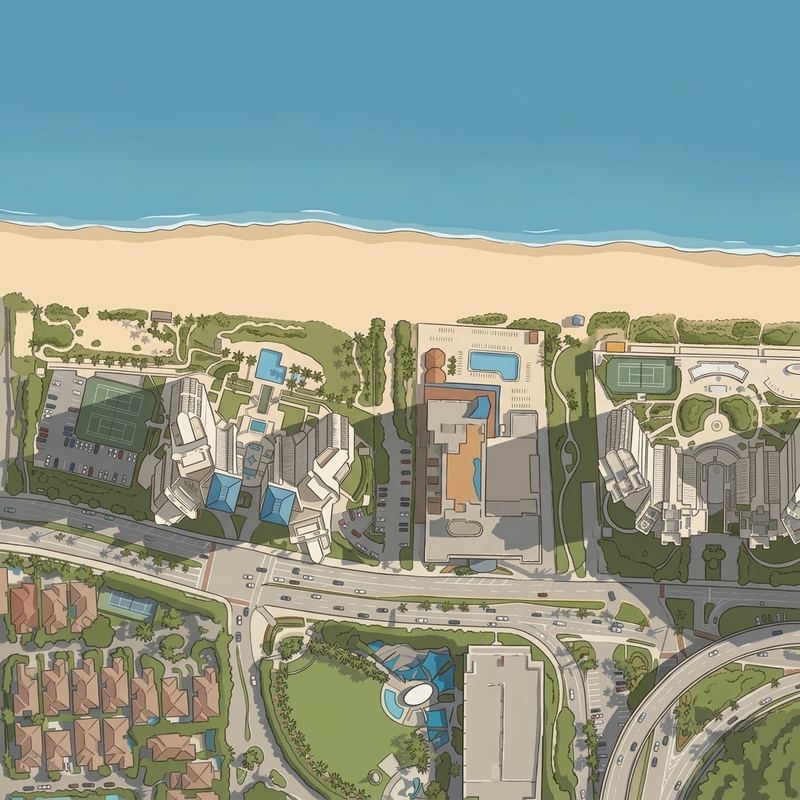 Aerial map of City of Sunny Isles Beach