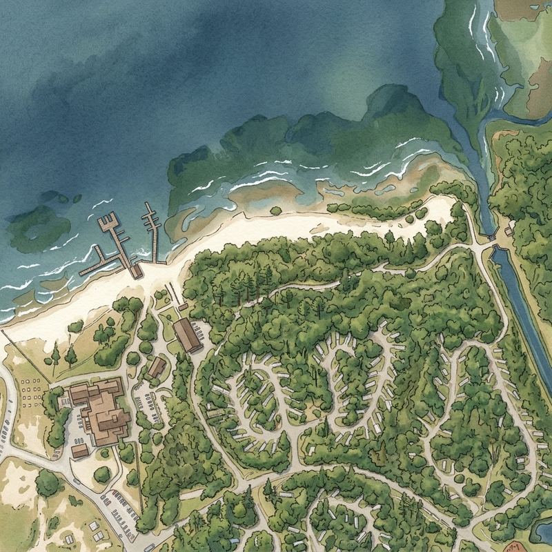 Aerial map of Clementine's Beach