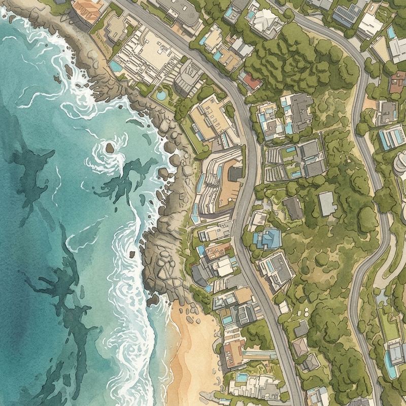 Aerial map of Clifton 1st