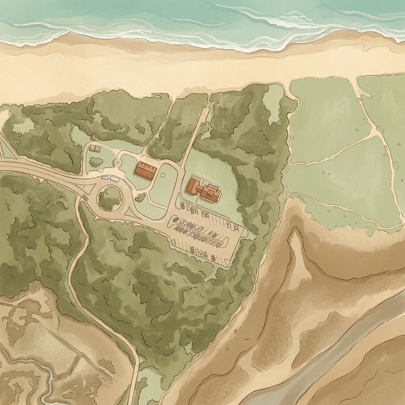 Aerial map of Coast Guard Beach