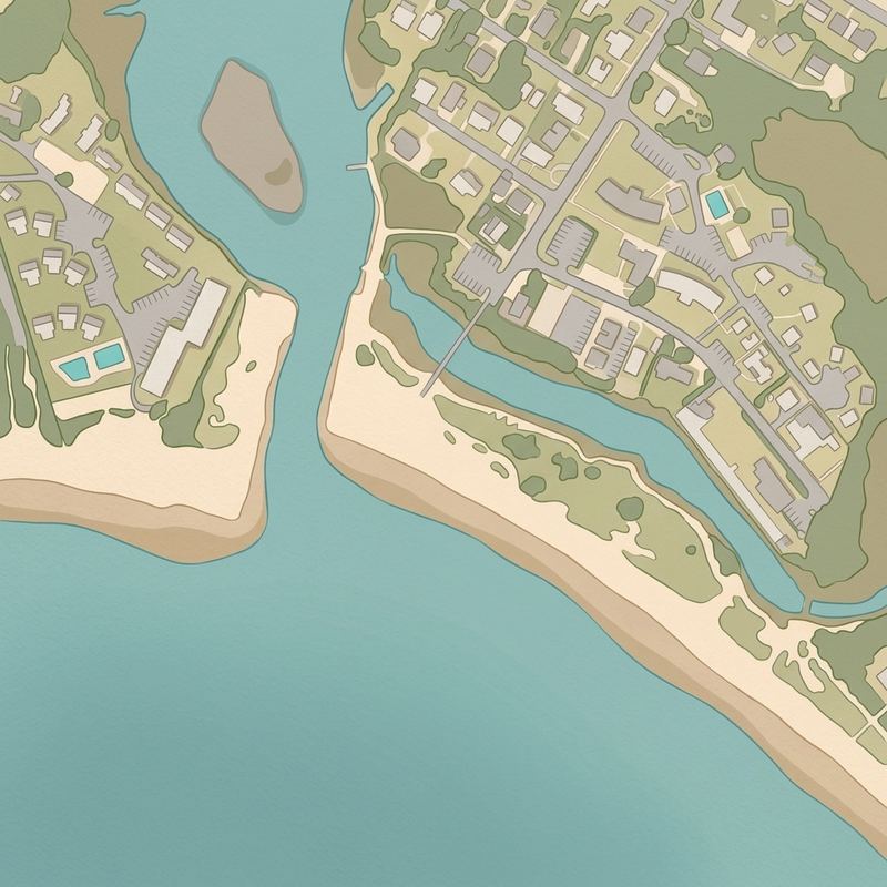Aerial map of Colonial Acres Beach