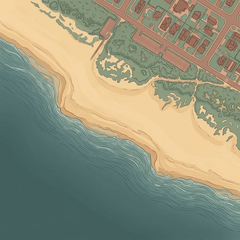 Aerial map of Coral Beach