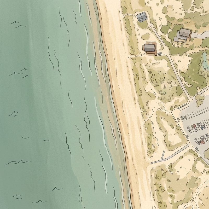 Aerial map of Corn Hill Beach
