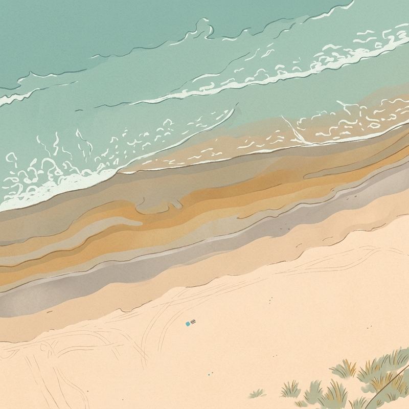 Aerial map of Coronado Beach