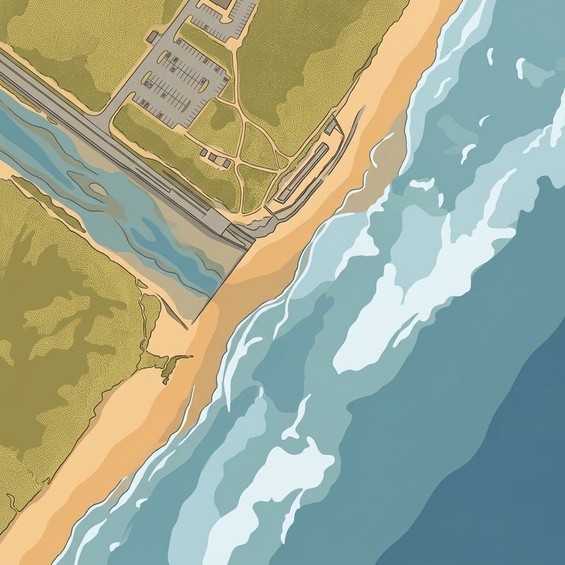 Aerial map of Cuttings Beach