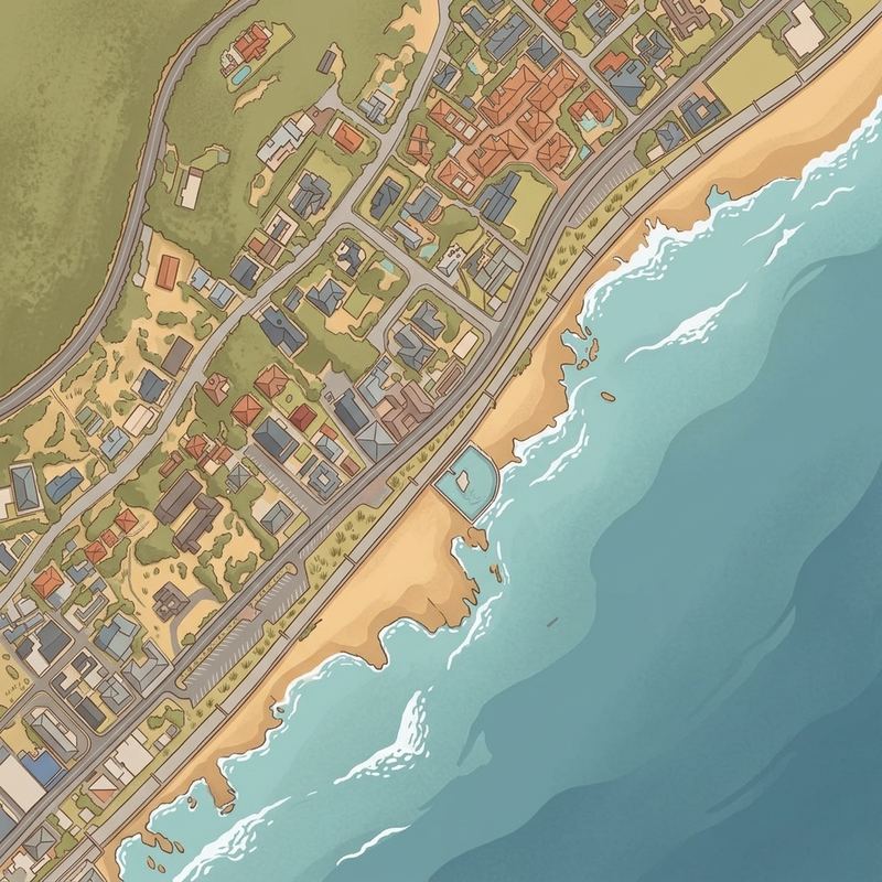 Aerial map of Dalebrook Tidal Pool