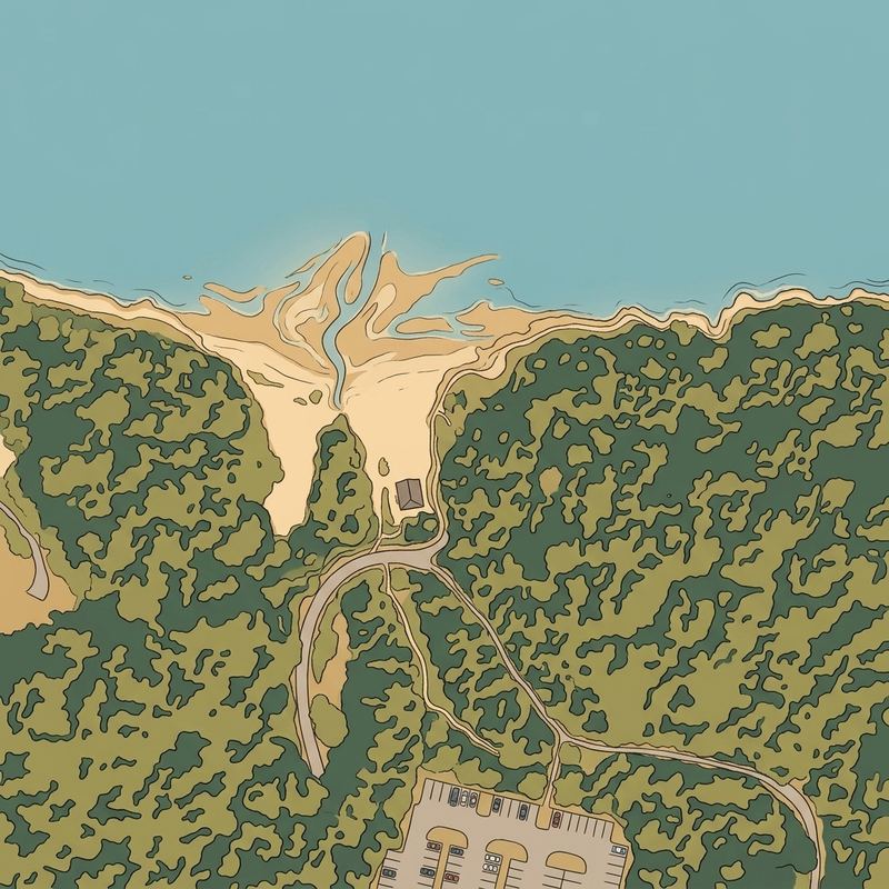 Aerial map of Dash Point Beach