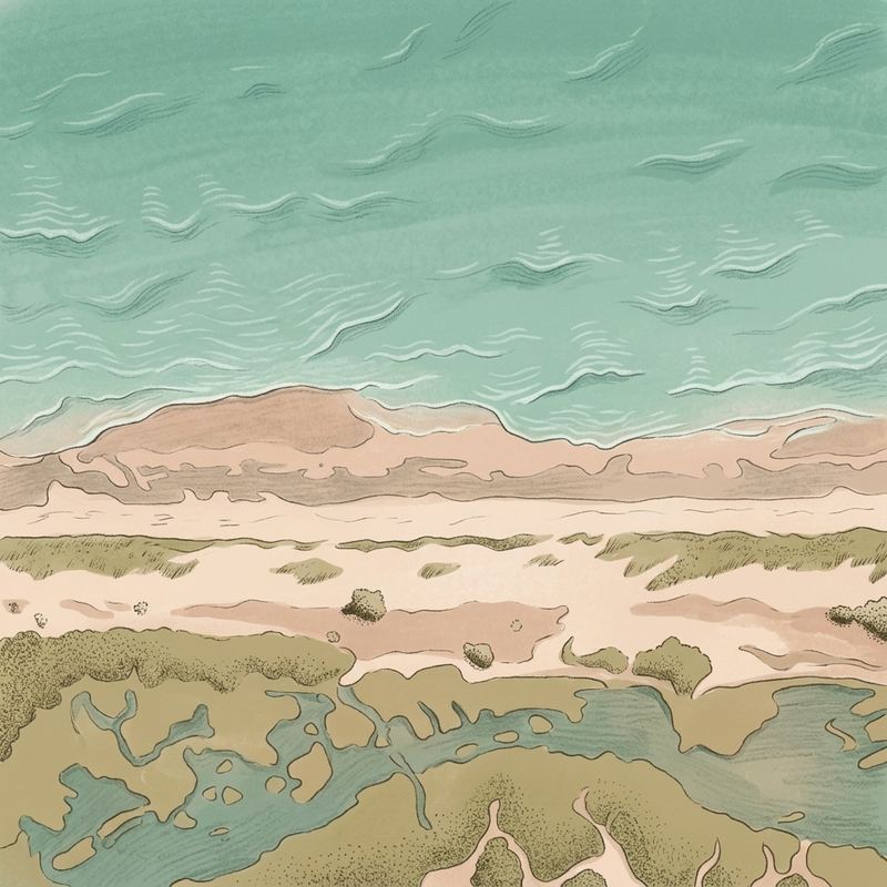 Aerial map of Debidue Beach