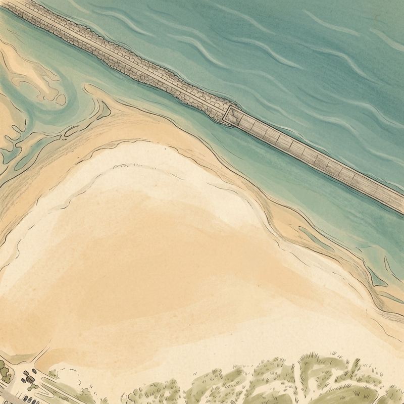 Aerial map of Dog Beach