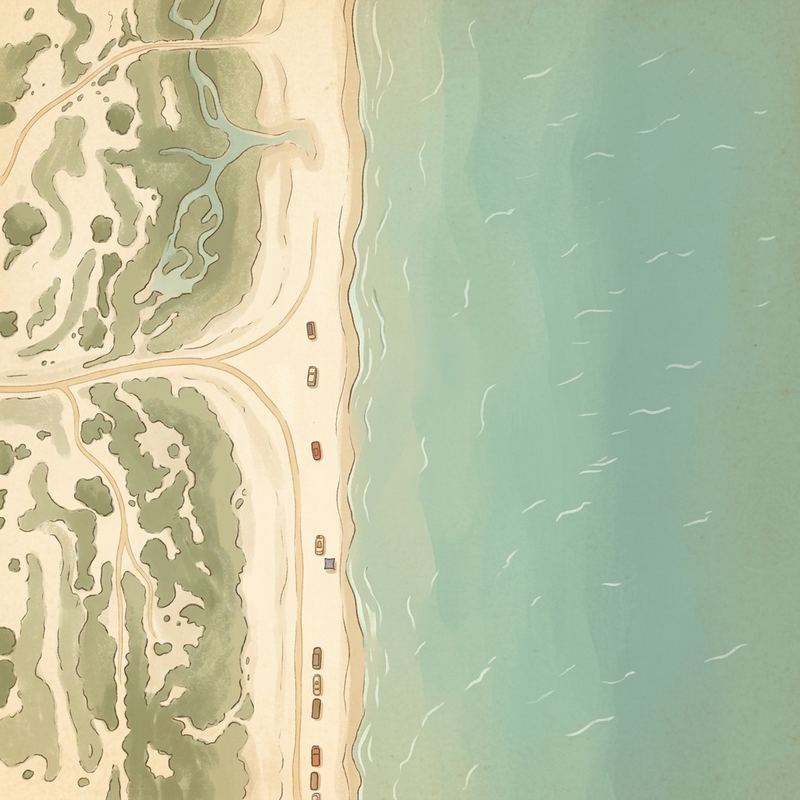 Aerial map of East Beach