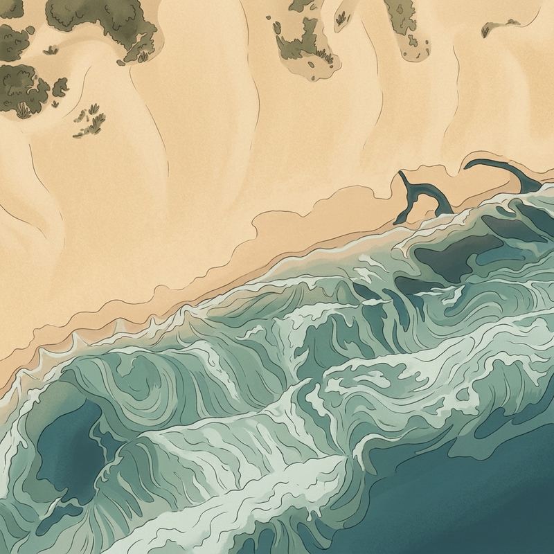 Aerial map of East Beach