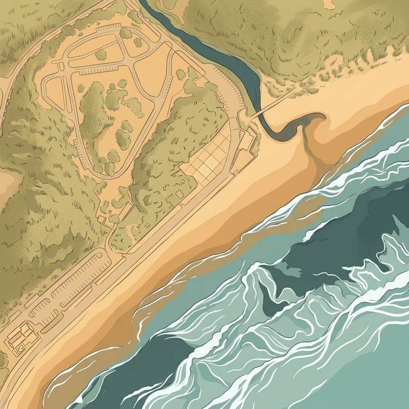 Aerial map of Eastern Beach