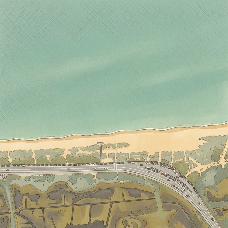 Aerial map of Edgartown Beach