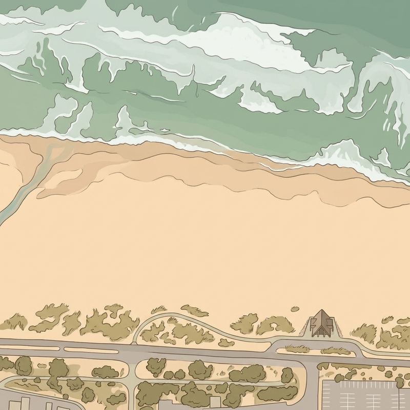 Aerial map of El Segundo Beach