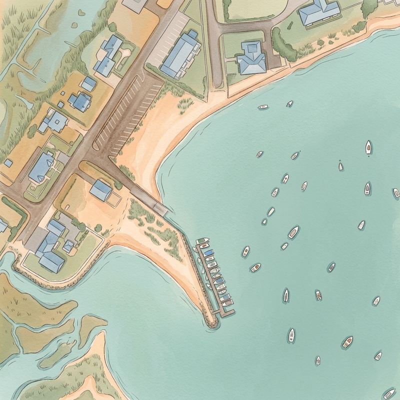 Aerial map of Englewood Beach