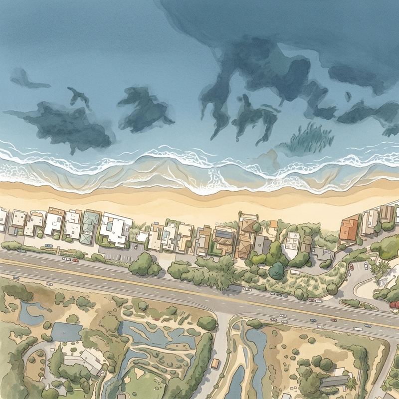 Aerial map of Escondido Beach