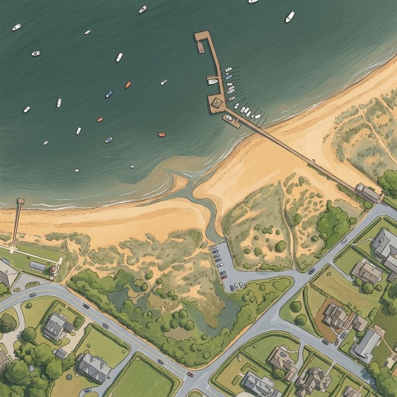 Aerial map of Eugenia Fortes Beach