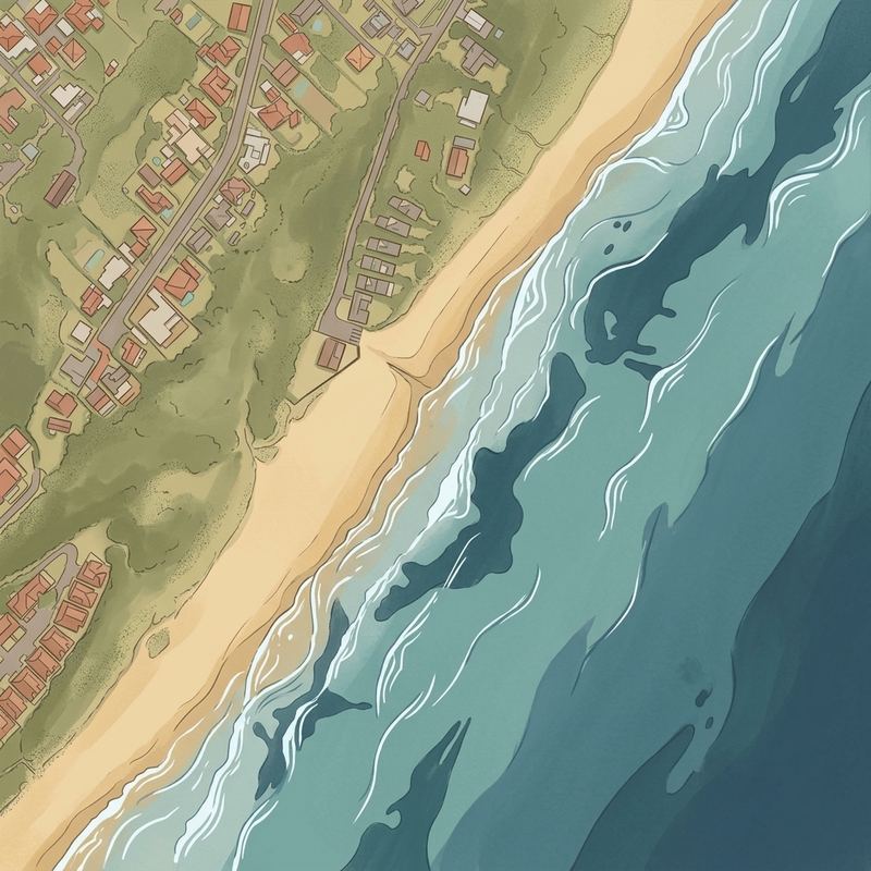 Aerial map of Garvies Beach