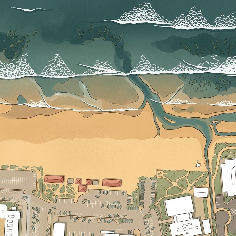 Aerial map of Gator Beach