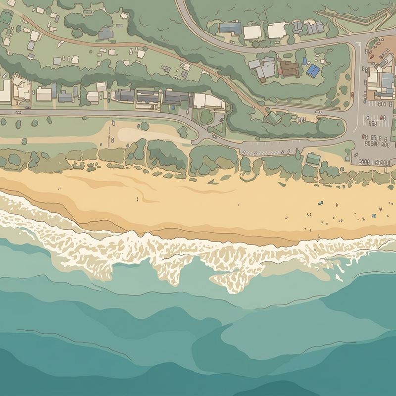 Aerial map of Glentana Kus Str Beach