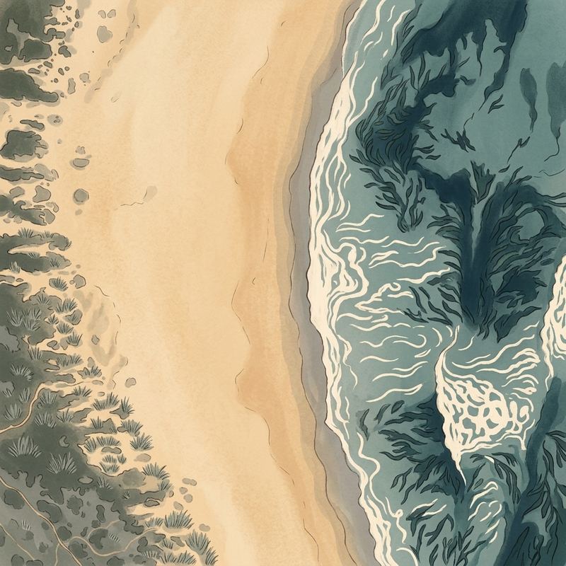 Aerial map of Gouritsmond Beach