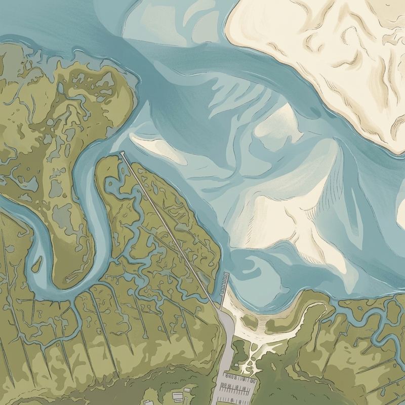 Aerial map of Grays Beach
