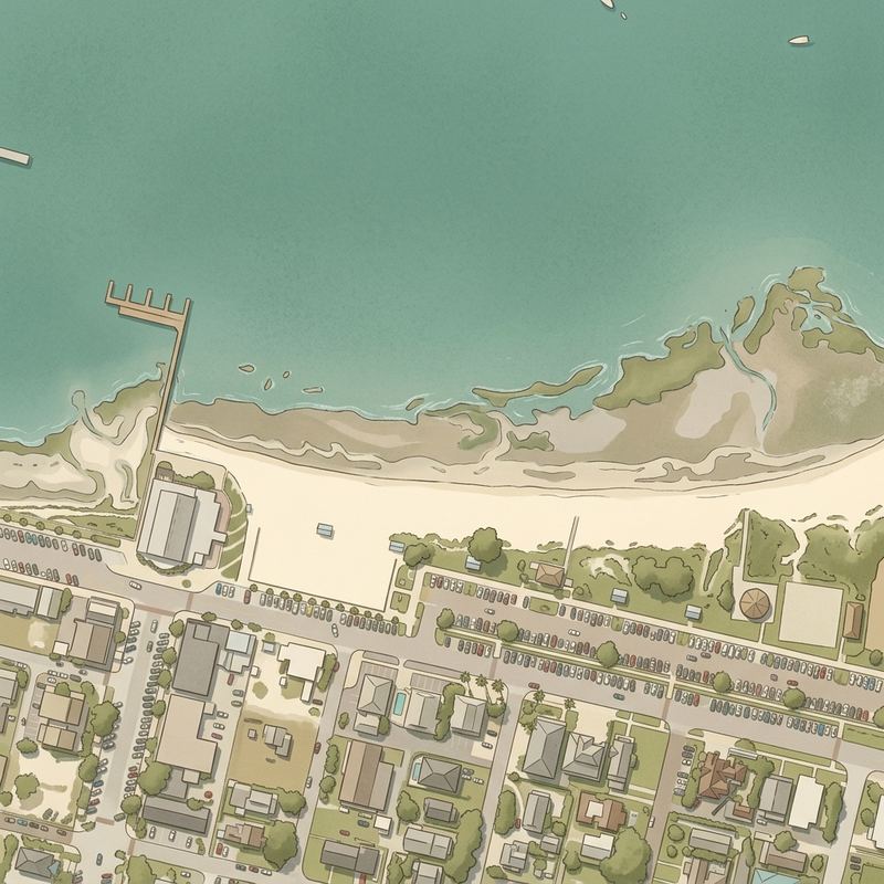 Aerial map of Gulfport Beach Recreation Area