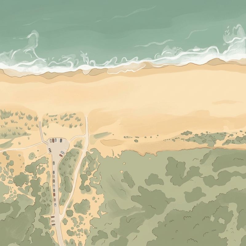 Aerial map of Highland Beach