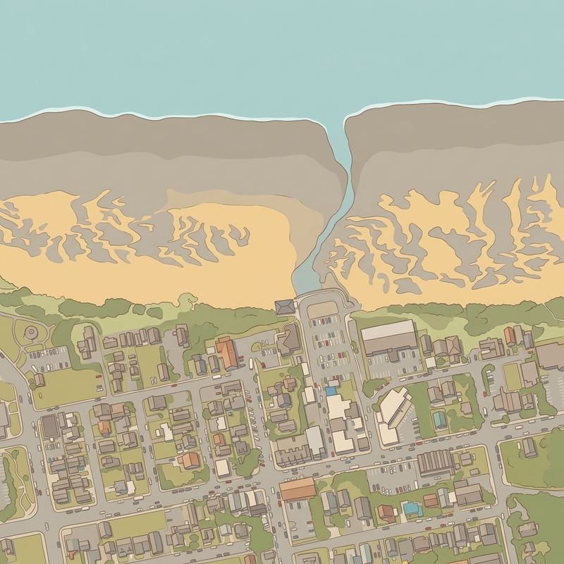 Aerial map of Historic Nye Beach