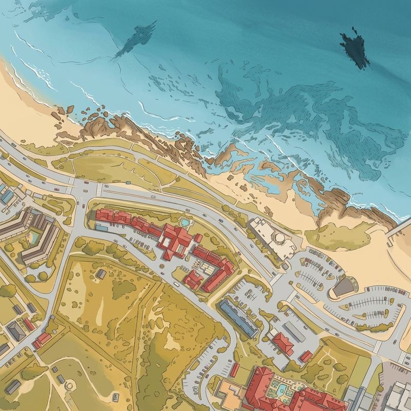 Aerial map of Humewood Beach