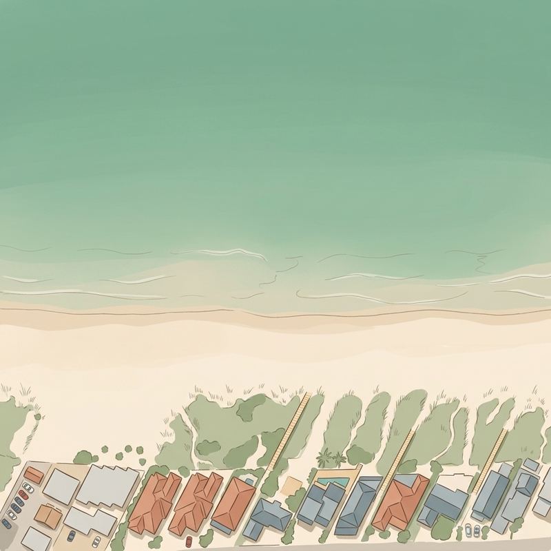 Aerial map of Indian Shores