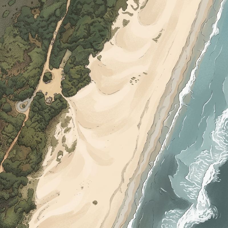 Aerial map of Ingwe Beach