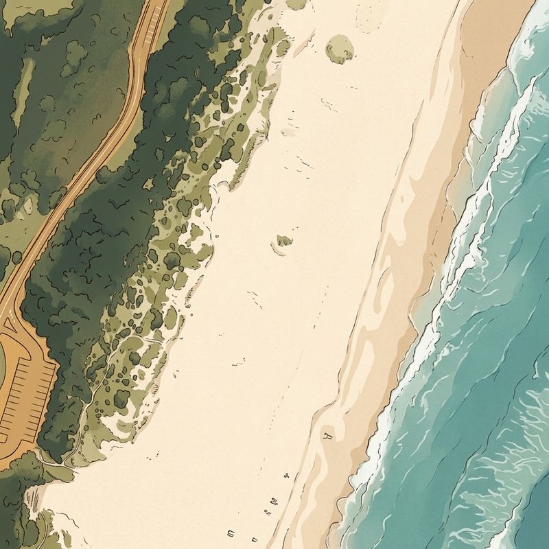 Aerial map of Jabula Beach