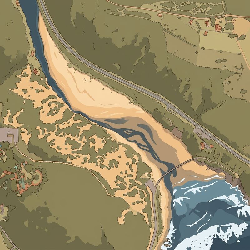Aerial map of Kaaimans River Beach