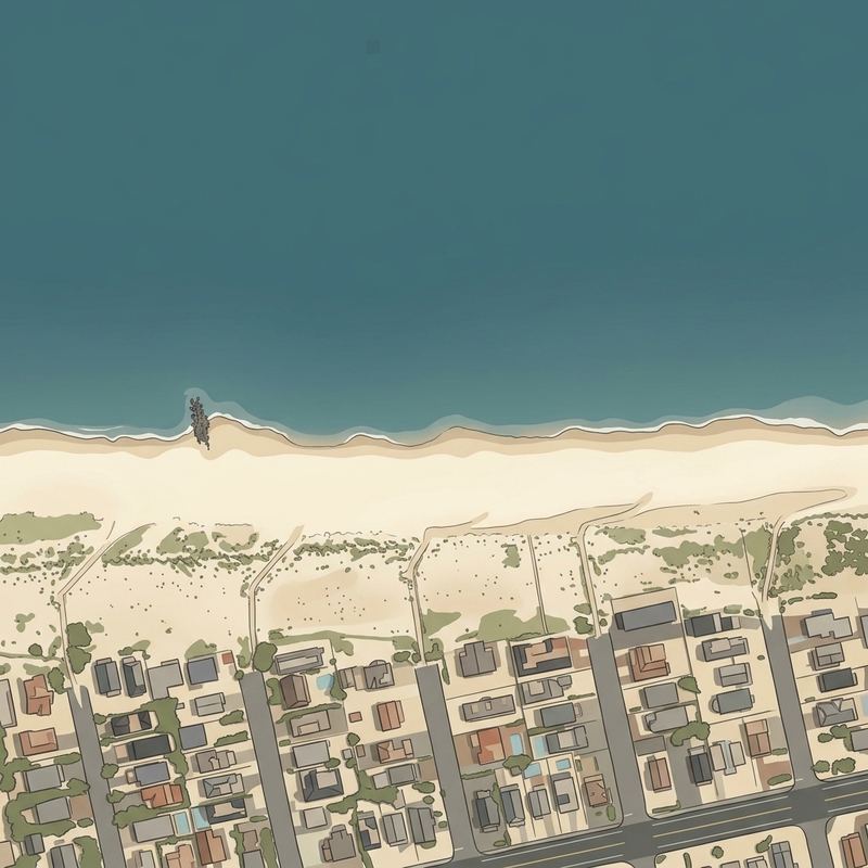 Aerial map of Kentford Beach