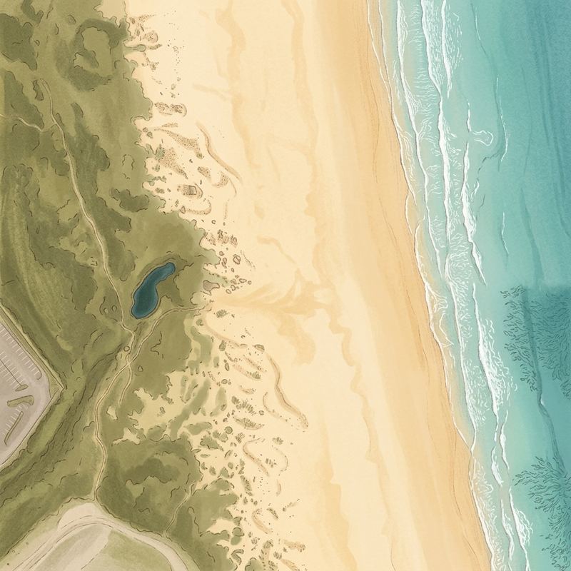Aerial map of Kings beach