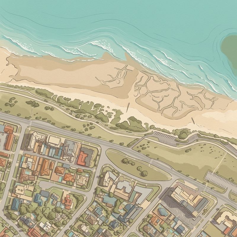 Aerial map of Kings Beach