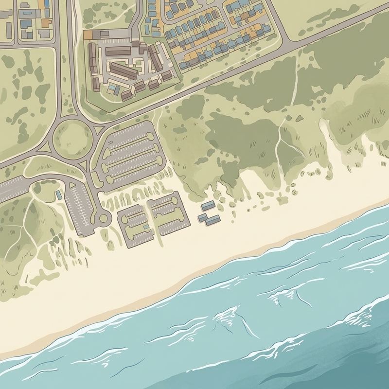 Aerial map of Kite Beach