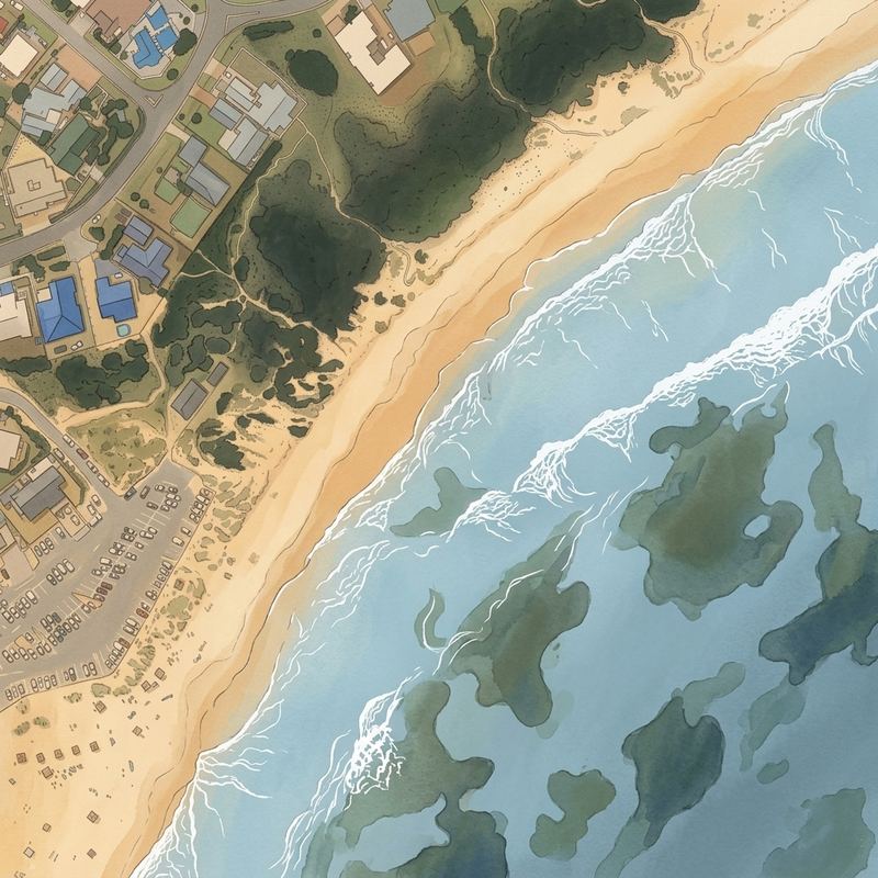Aerial map of Klein-Brakrivierstrand