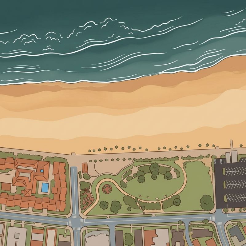 Aerial map of La Jolla Shores Beach