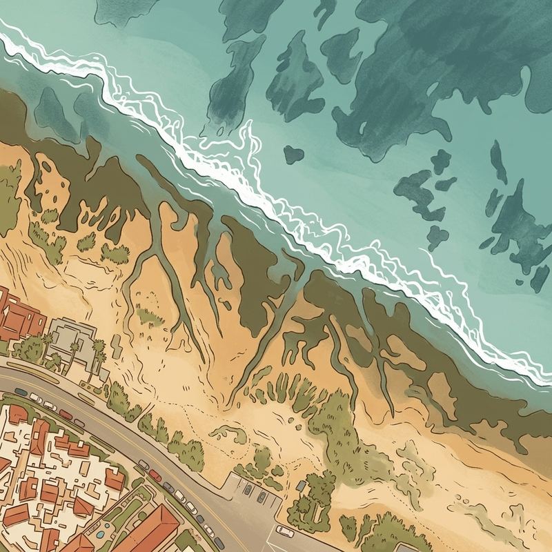 Aerial map of La Jolla Tide Pools