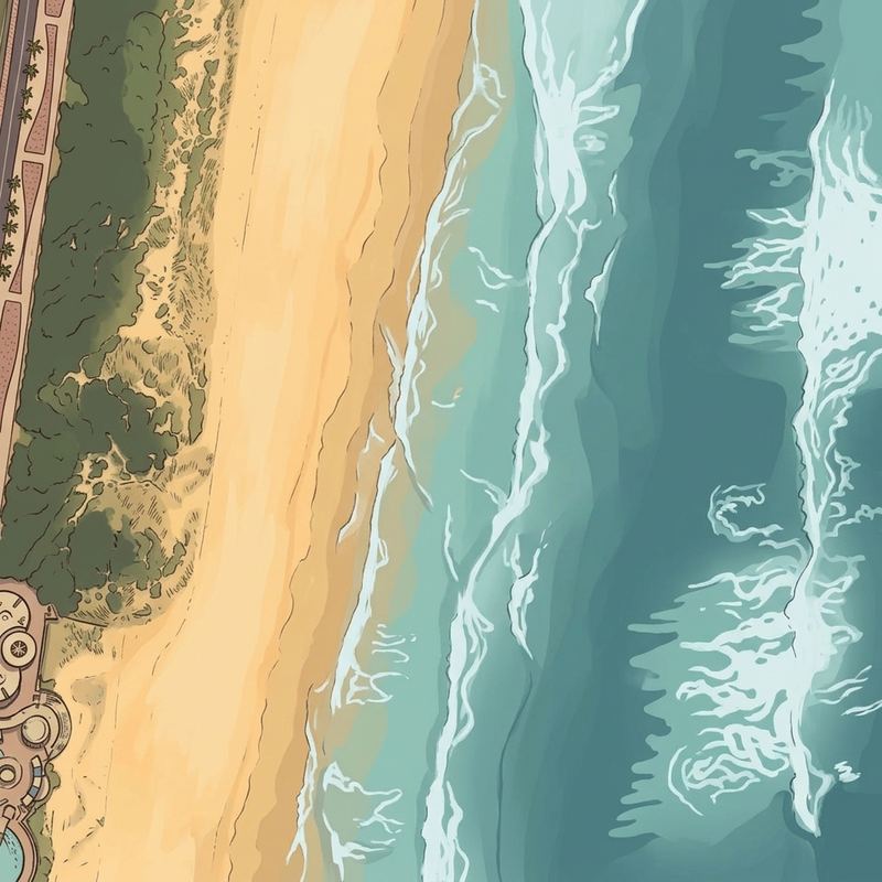 Aerial map of Laguna Beach